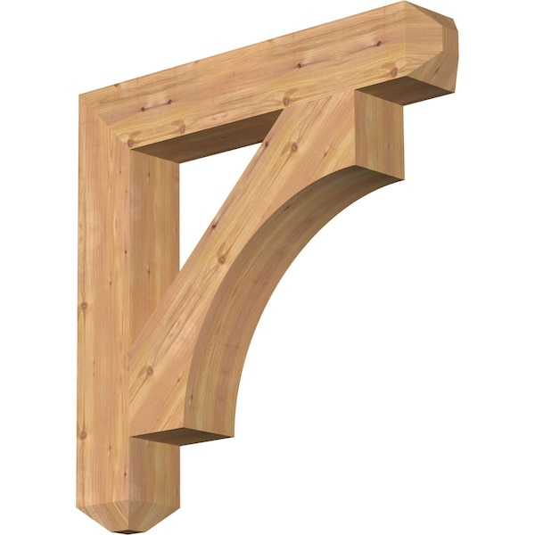 Ekena Millwork Westlake Craftsman Smooth Bracket, Western Red Cedar, 5 1/2"W x 34"D x 34"H BKT06X34X34WTL04SWR - main